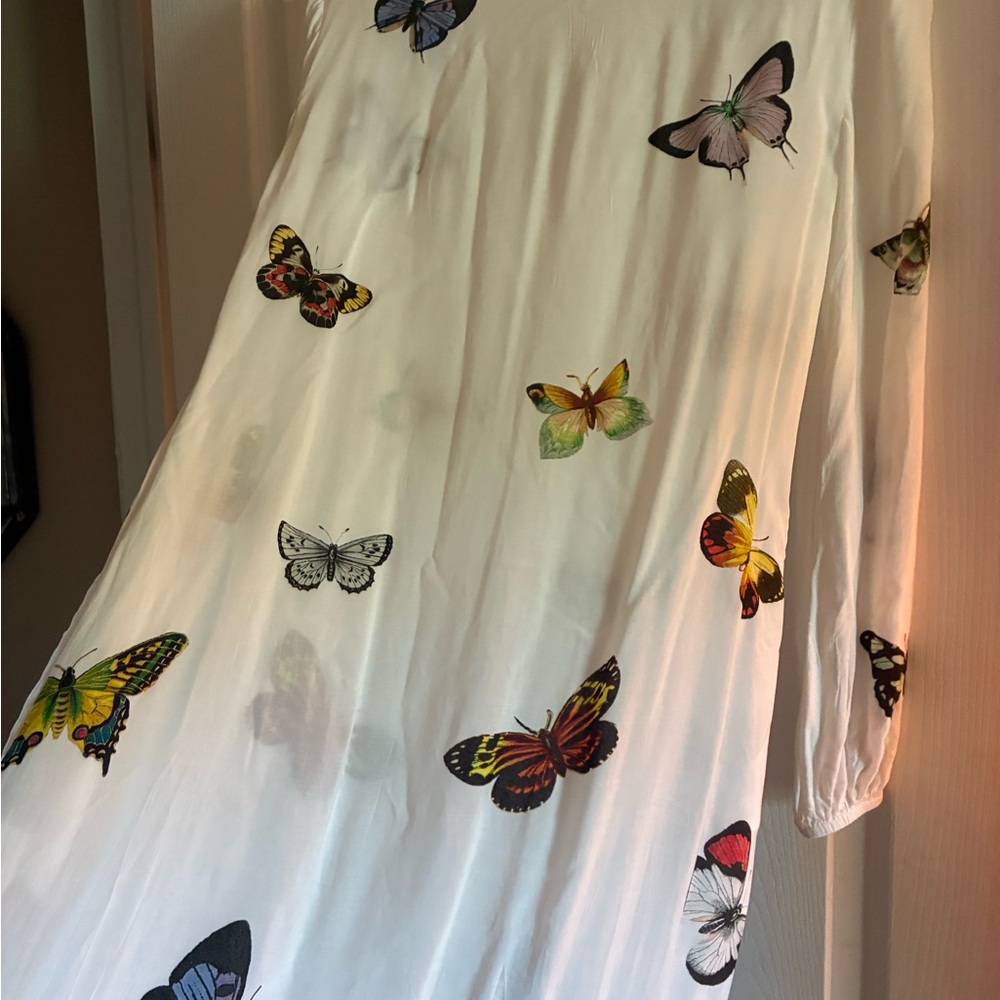 Johnny Was Colorful Butterfly Dress - Picture 8 of 8